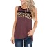 Damen-Tanktop mit Leopardenmuster weinrot