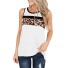 Damen-Tanktop mit Leopardenmuster weiß