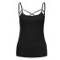 Damen-Tanktop mit Perlen B268 schwarz