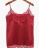 Damen-Tanktop mit Spitze B233 rot