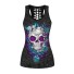 Damen-Tanktop mit Totenkopf-Print 2