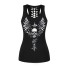 Damen-Tanktop mit Totenkopf-Print 4