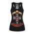 Damen-Tanktop mit Totenkopf-Print 5