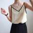 Damen-Tanktop mit verstellbaren Trägern beige