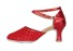 Damen-Tanzschuhe mit Absatz rot