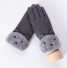 Damen-Touch-Handschuhe mit Teddybär J2815 grau