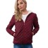 Damen Übergangsjacke mit Muster J2806 weinrot