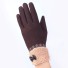 Damen-Winterhandschuhe mit Schleife J2850 braun