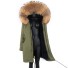 Damen-Winterjacke mit Fell P1729 6