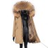 Damen-Winterjacke mit Fell P1729 4