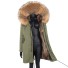 Damen-Winterjacke mit Fell P1729 3