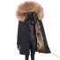 Damen-Winterjacke mit Fell P1729 1