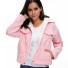 Damen-Winterjacke mit Futter rosa