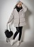 Damen-Winterjacke mit Kapuze J1683 grau