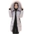 Damen-Winterjacke mit markantem Kragen J3006 grau