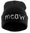 Damen-Wintermütze Meow J1684 schwarz