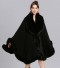 Damen-Winterponcho P2529 schwarz