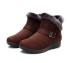 Damen-Winterstiefeletten mit Fell J1816 braun