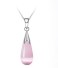 Damenanhänger an einer Kette Teardrop J1220 rosa