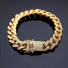 Damenarmband mit Steinen H483 golden