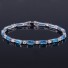 Damenarmband mit Steinen P207 hellblau