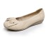 Damenballerinas mit Strasssteinen und Schleife J3109 creme