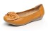 Damenballerinas mit Strasssteinen und Schleife J3109 orange