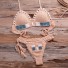 Damenbikini mit Muscheln beige