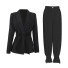 Damenblazer und Hose B914 schwarz