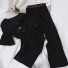 Damenbluse und Hose B1188 schwarz