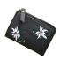 Damenbrieftasche mit Blumen J2333 schwarz