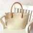 Damenhandtasche aus Stroh M1372 creme