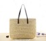 Damenhandtasche aus Stroh M1381 creme