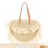 Damenhandtasche aus Stroh M1476 creme