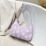 Damenhandtasche mit Blumen hellviolett