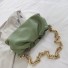 Damenhandtasche mit Goldkette oliv