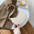 Damenhandtasche mit Muster aus Krokodilleder M1368 creme