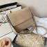 Damenhandtasche mit Schlangenledermuster M694 beige