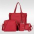 Damenhandtaschen-Set 4-tlg. M1098 rot