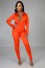 Damenhemd und Hose B1077 orange