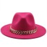 Damenhut mit Kette A2449 rosa