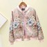 Damenjacke mit Blumen P1361 rosa