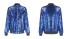 Damenjacke mit Pailletten J2784 blau