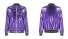 Damenjacke mit Pailletten J2784 violett