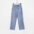 Damenjeans mit hohem Bund A176 hellblau