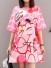 Damenkleid mit Comic-Print 2