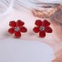 Damenohrringe Blumen J185 rot