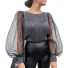 Damenpullover mit Punkten A2942 grau