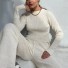 Damenpullover und Hose B1064 creme