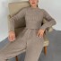 Damenpullover und Hose B1064 grau